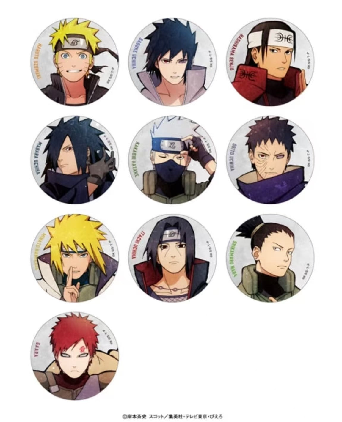 Naruto- Can Badge Collection