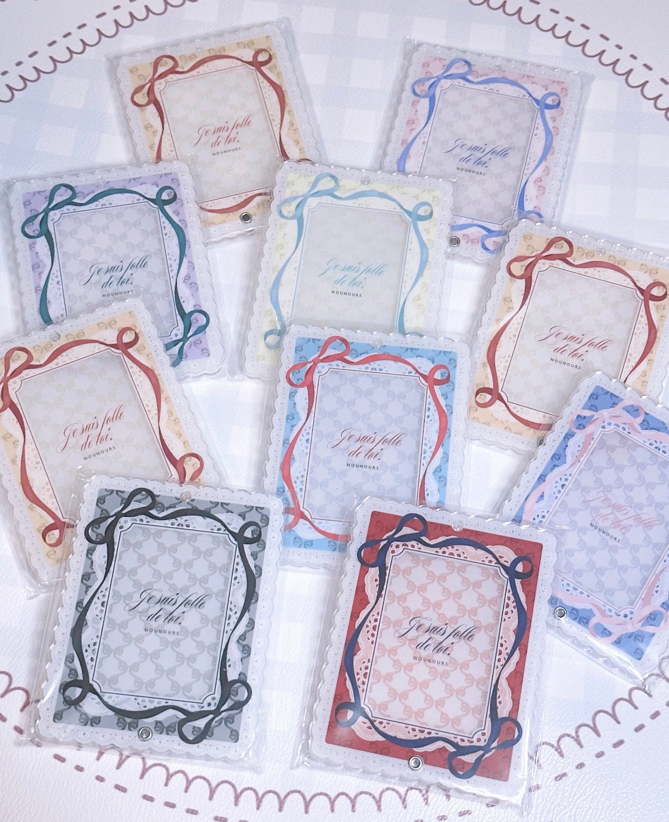 Fukuya- Photo card acrylic frame Cotton Frill