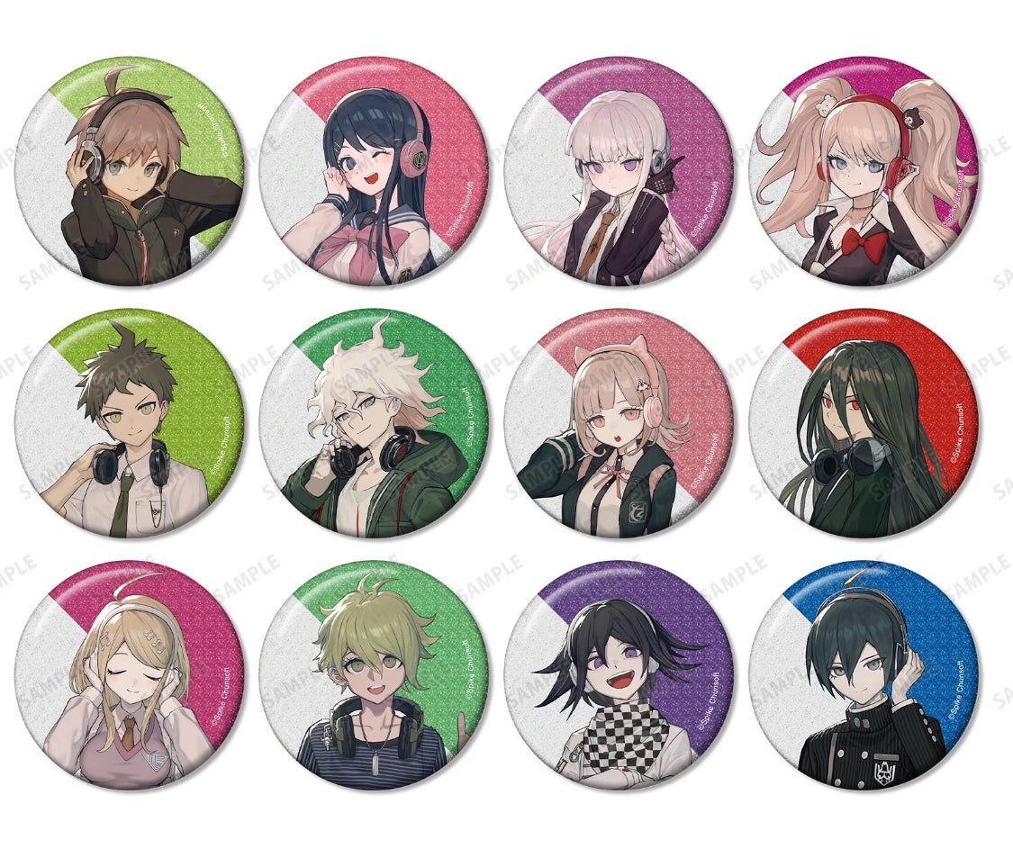 Danganronpa Series-Lack Illustration Headphone Badges