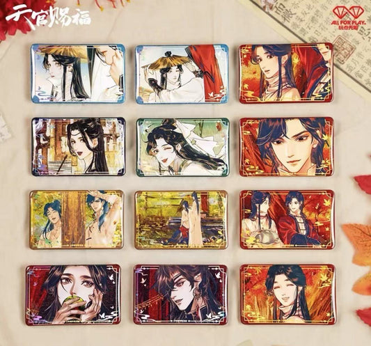 Heaven Official's Blessing- 'Exquisite Memories' Square Badge+ 1 Blessing Strip