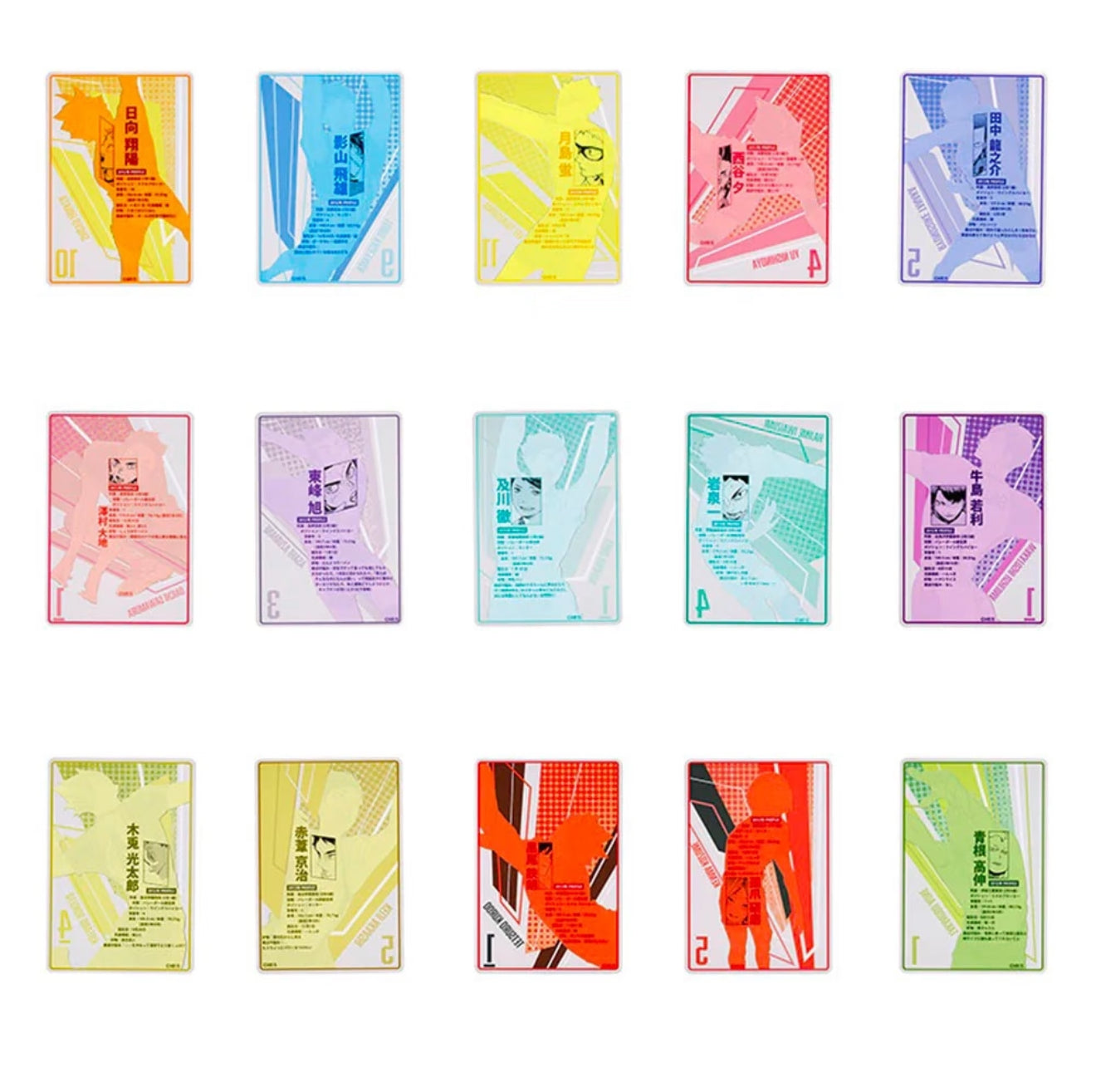 [Haikyuu!!] Original Art Clear Acrylic Collectible Card