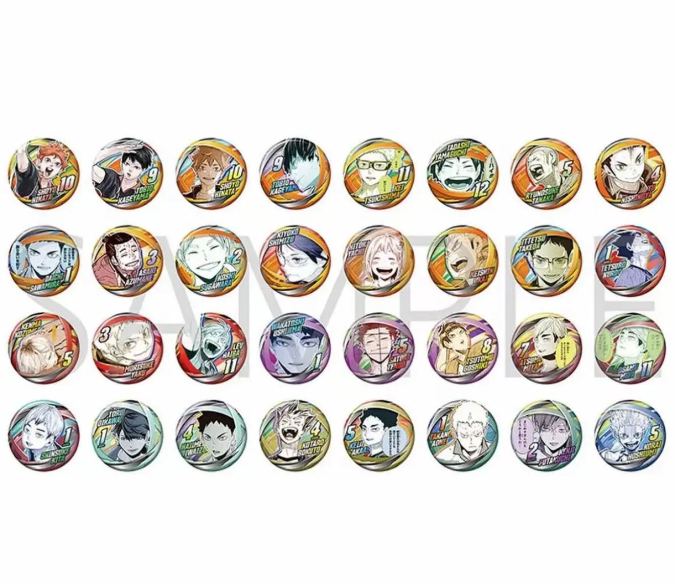[Haikyuu!!] Fan Park Original Art Collective Badge 75mm
