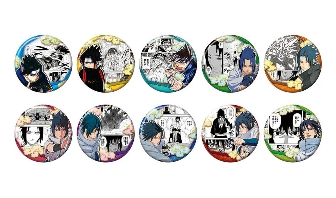 NARUTO- "HEROES" Collection Can Badge- Sasuke Uchiha