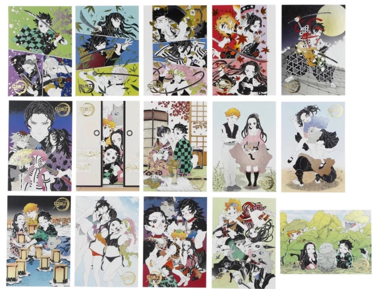 Demon Slayer- Original Art Gold Foil Card Collection