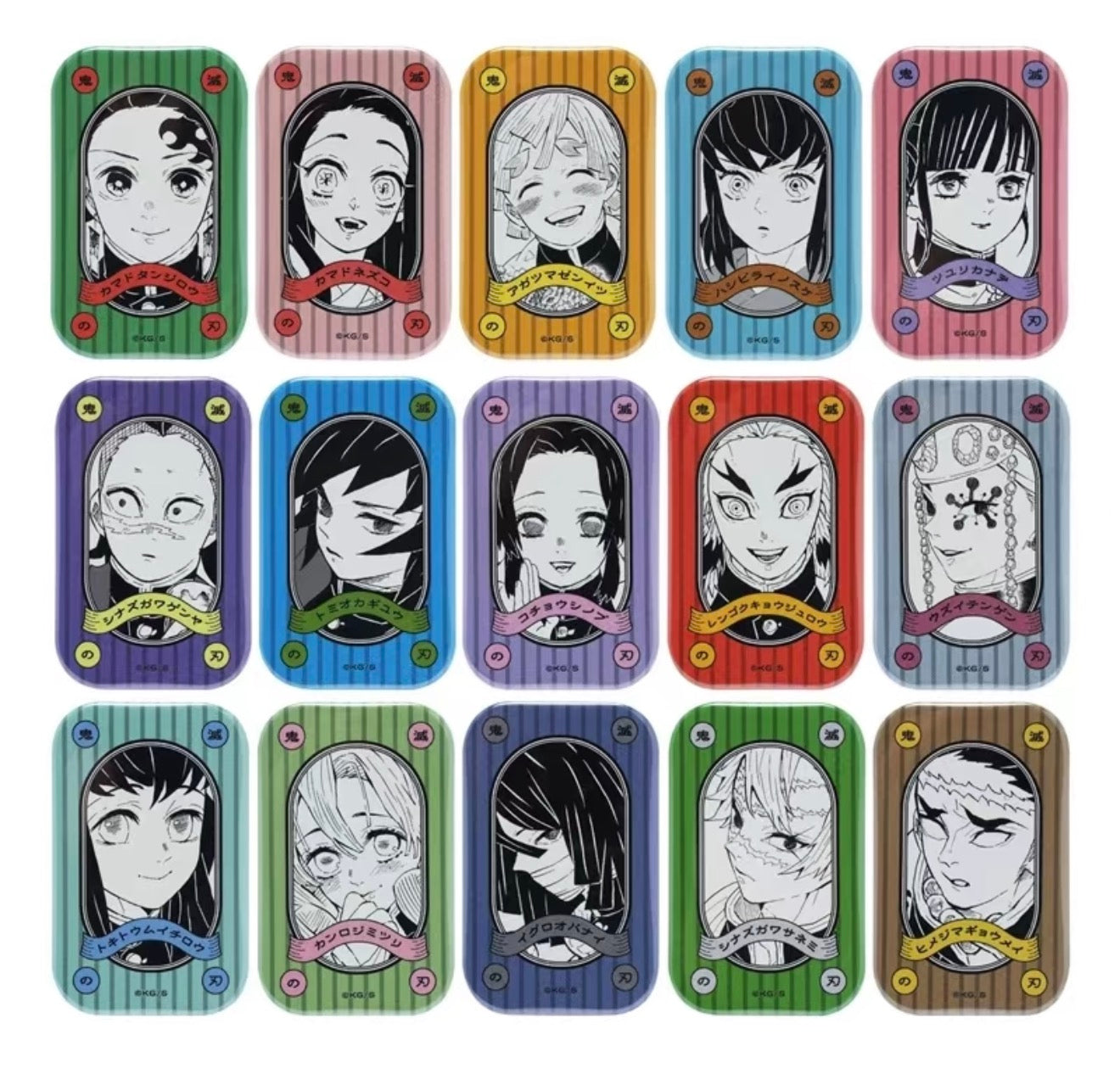Demon Slayer- Square Badge with Stand Collection