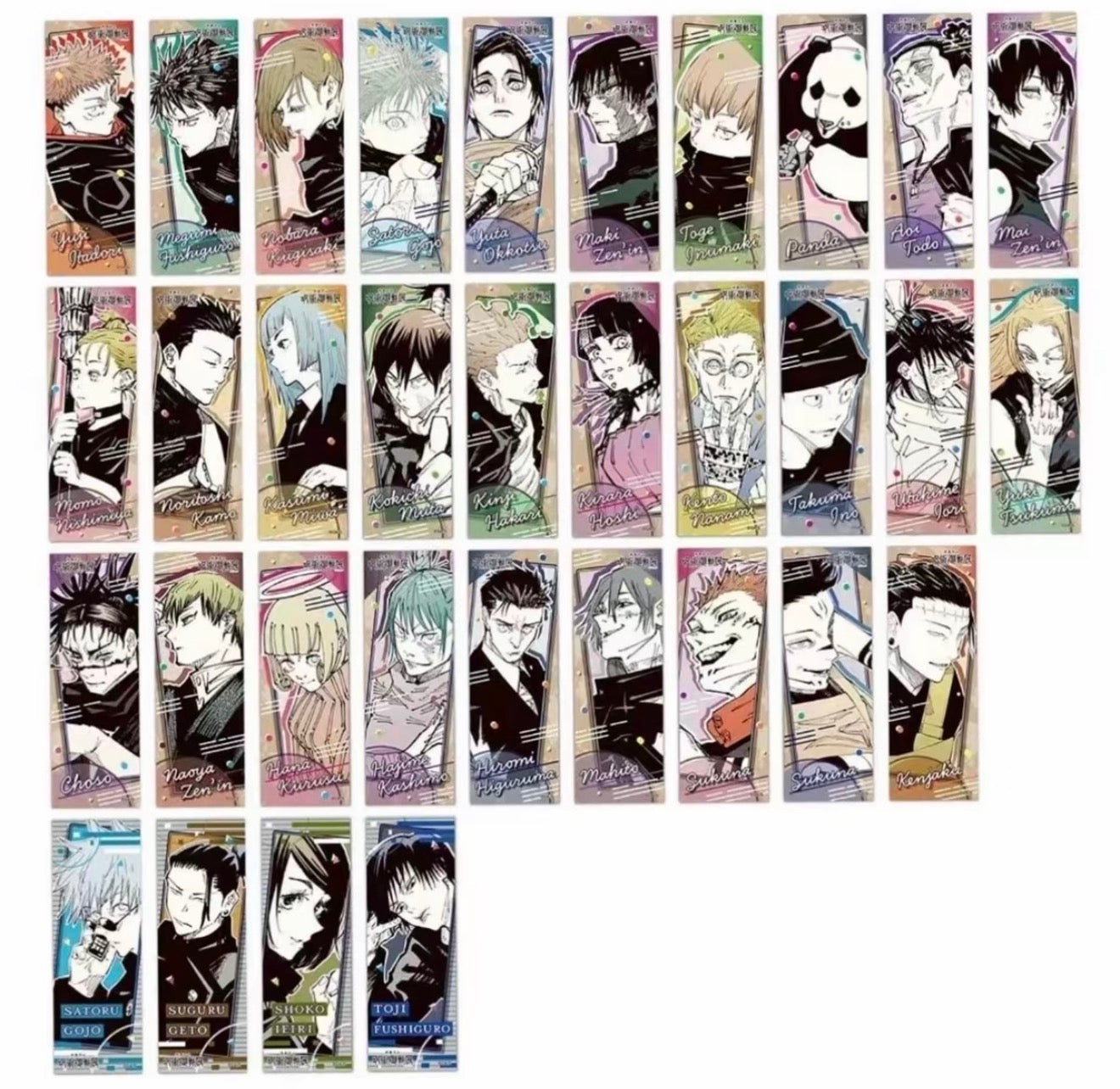 [Jujutsu Kaisen]- Exhibition Original Art Long Sticker Collection