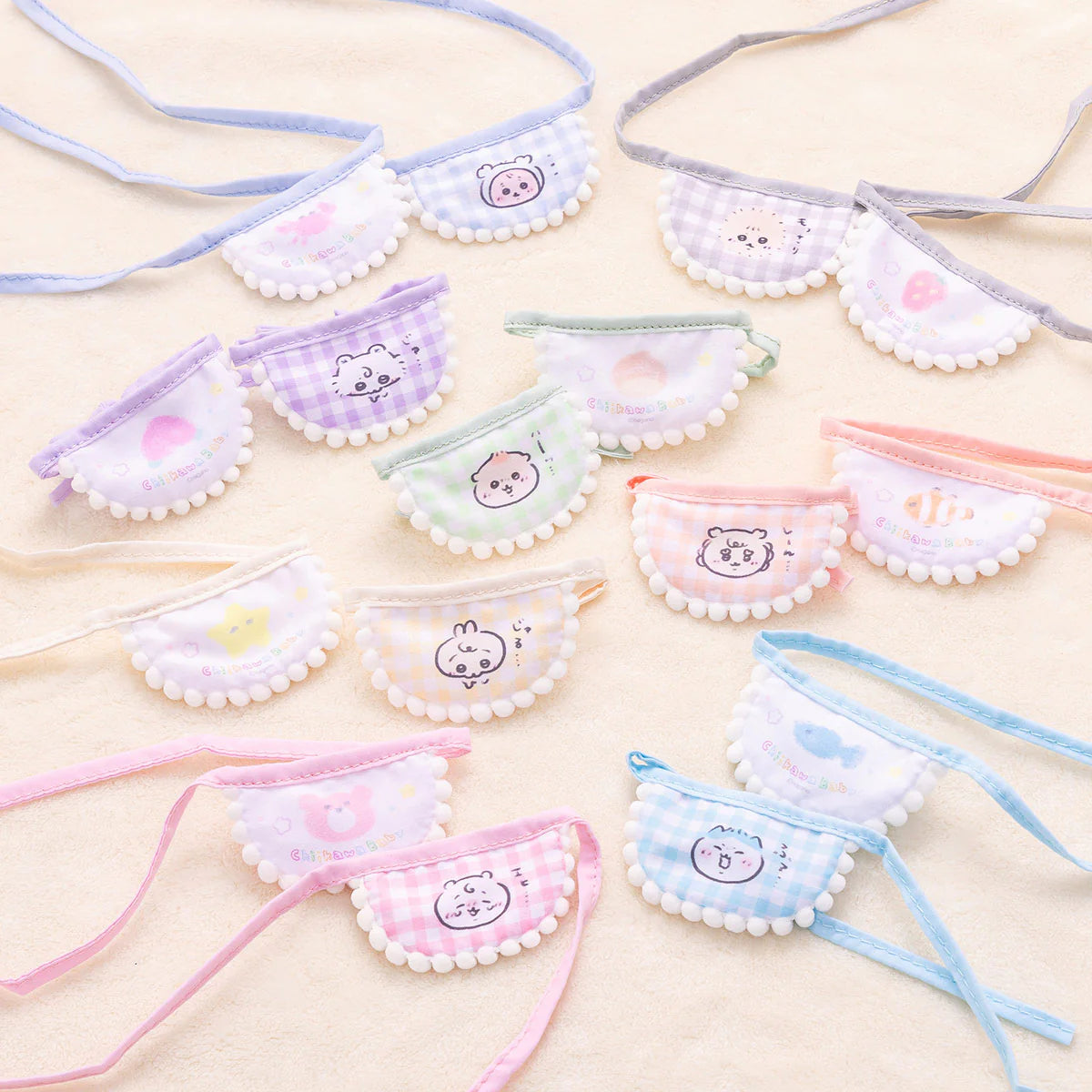 Chiikawa Baby Trading Mini Bibs (All 8 Types)
