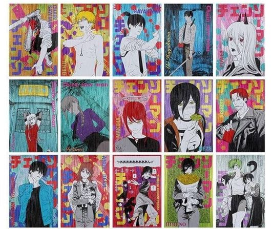 Chainsaw Man-Glitter Postcard Collection