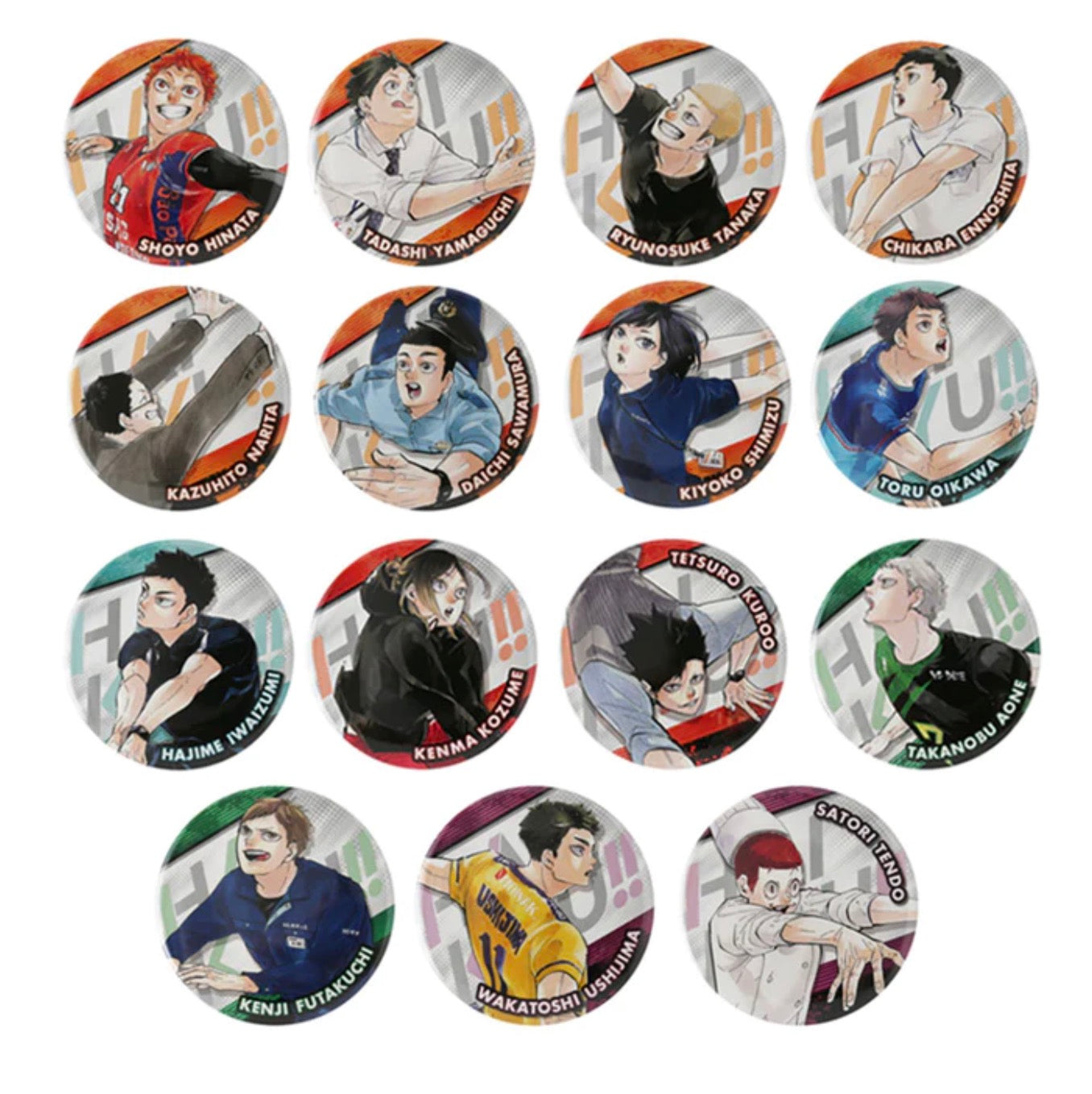 [Haikyuu!!] Origina Art Can Badge Collection 10th Anniversary ver. A