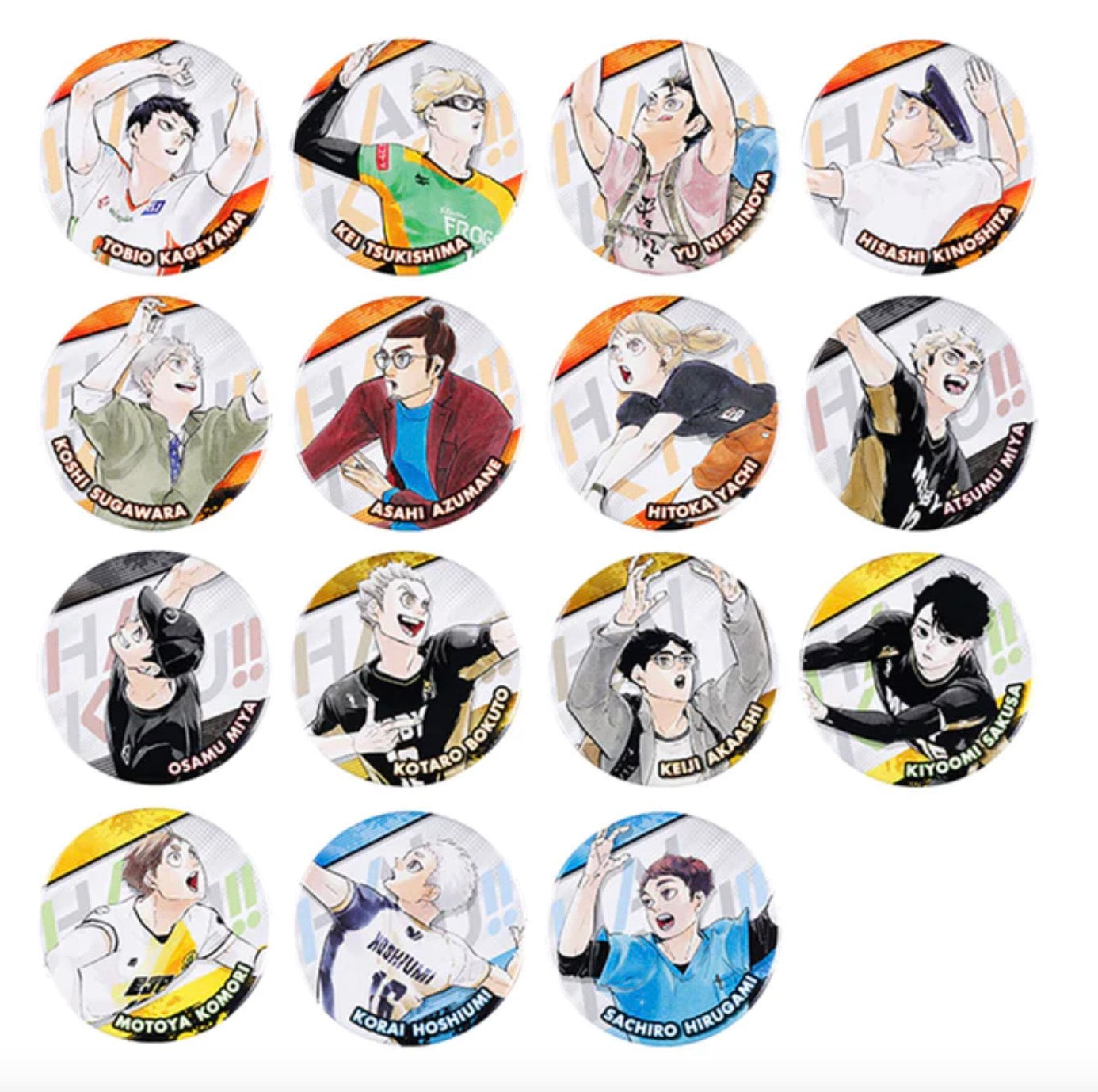 [Haikyuu!!] Original Art Can Badge Collection 10th Anniversary ver. B