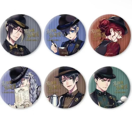 [Black Butler] Black Label Bitter Rabbit Cafe Series Can Badge