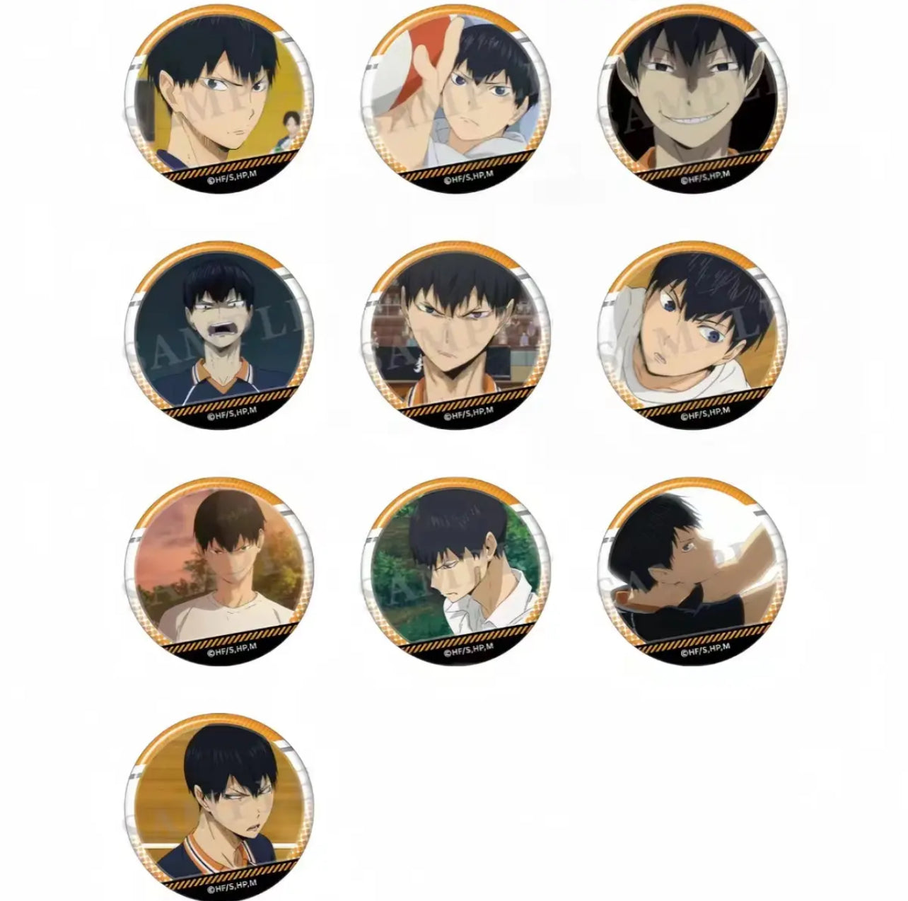 [Haikyuu!!] Can Badge Collection- Tobio Kageyama