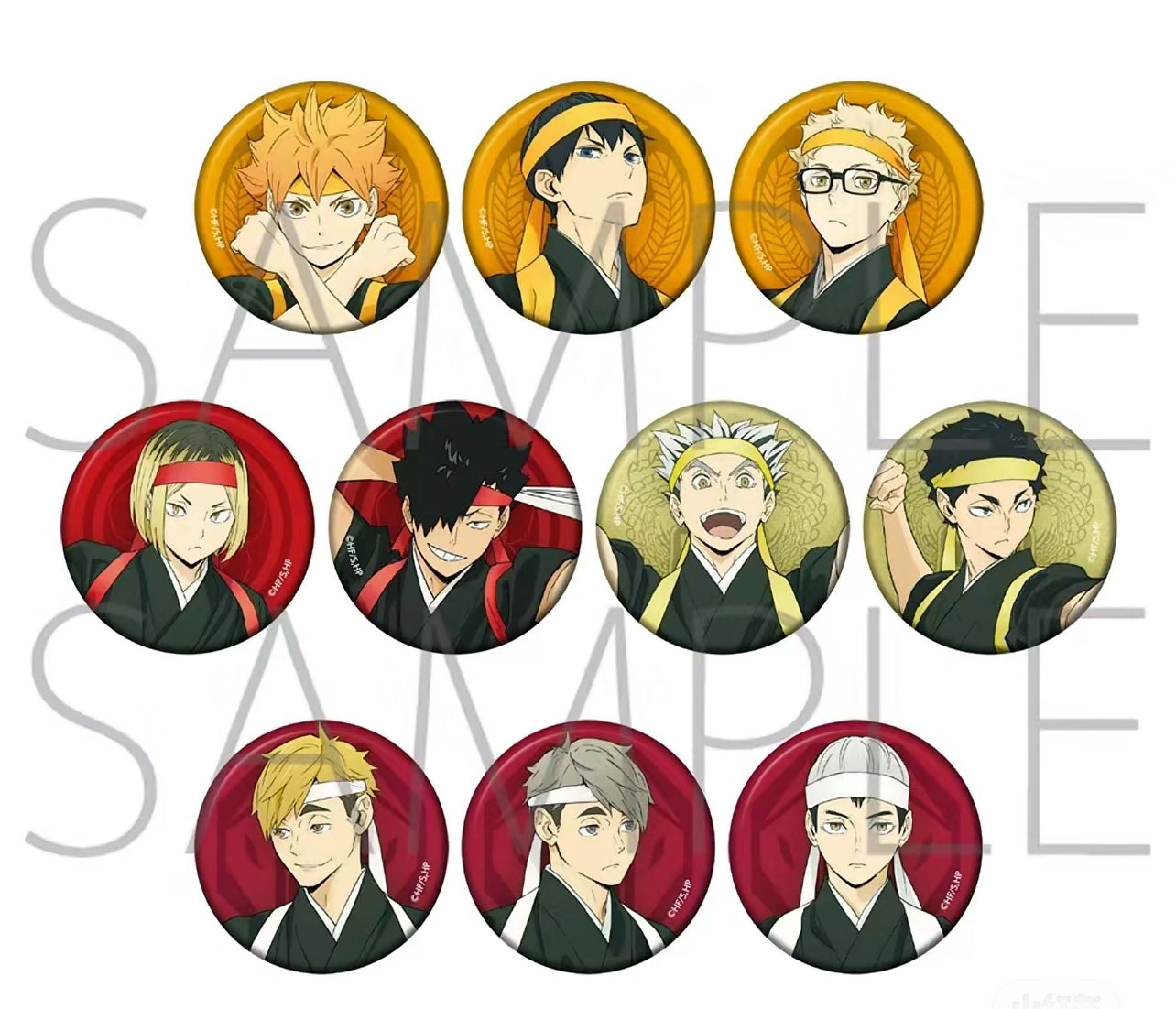 [Haikyuu!!] "Cheerleaders" Can Badge Collection New ver.