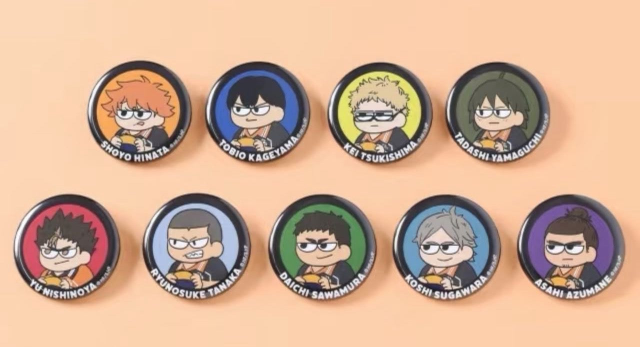 [Haikyuu!!] Karasuno Box Can Badge Collection