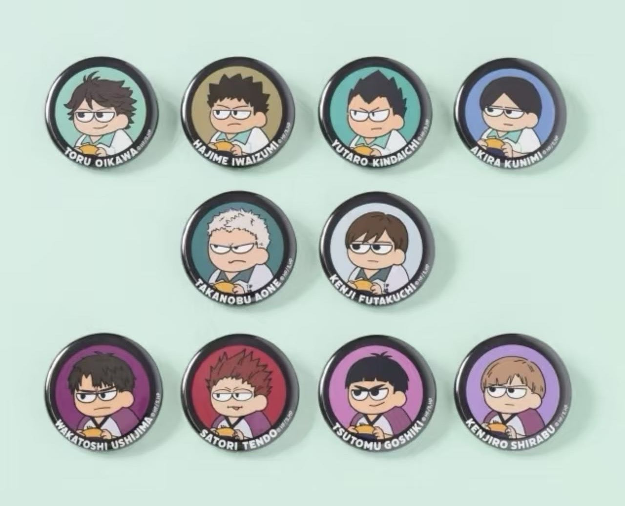 [Haikyuu!!] Sendai Box Can Badge Collection