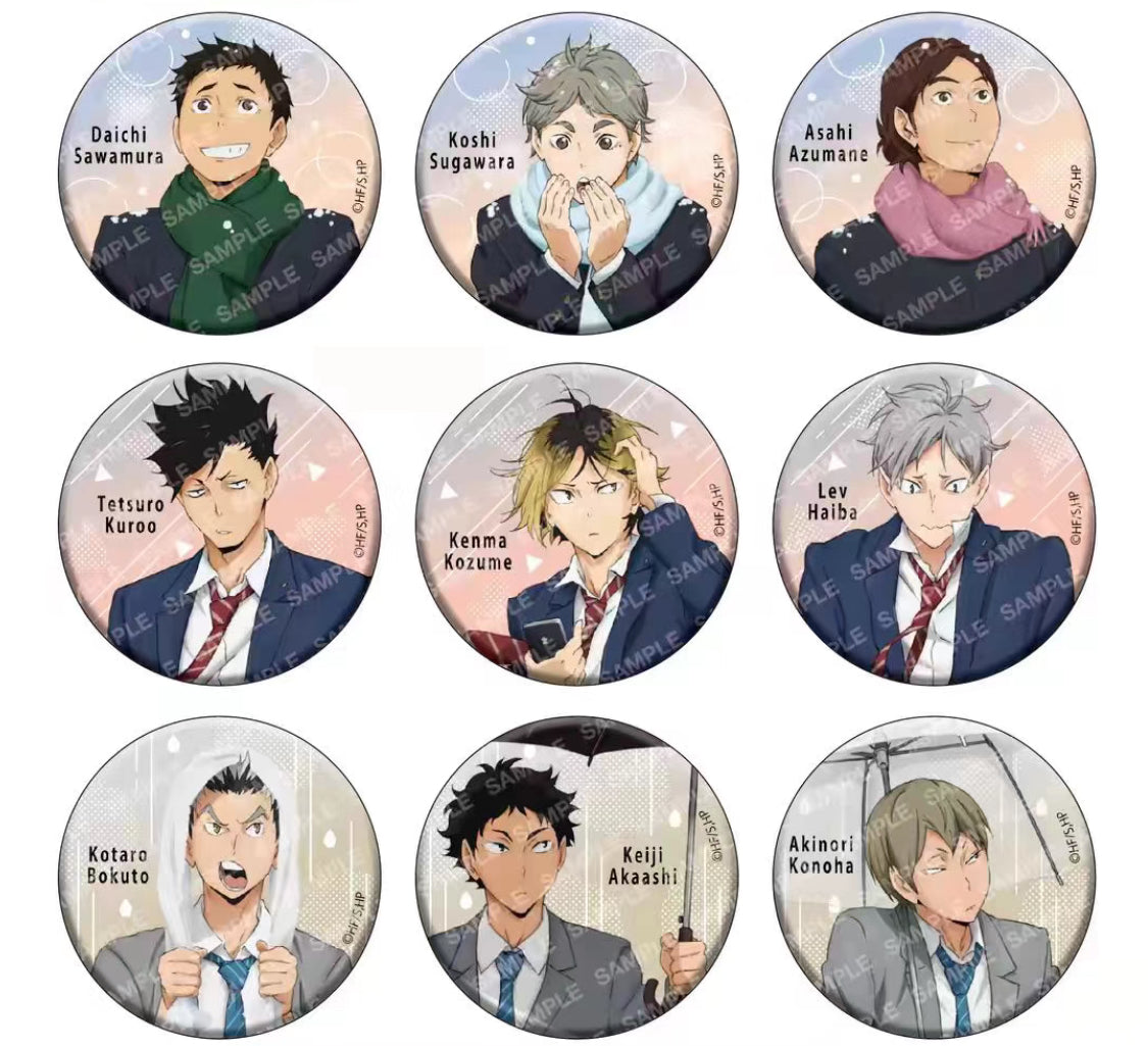 [Haikyuu!!] "Weather" Can Badge Collection B