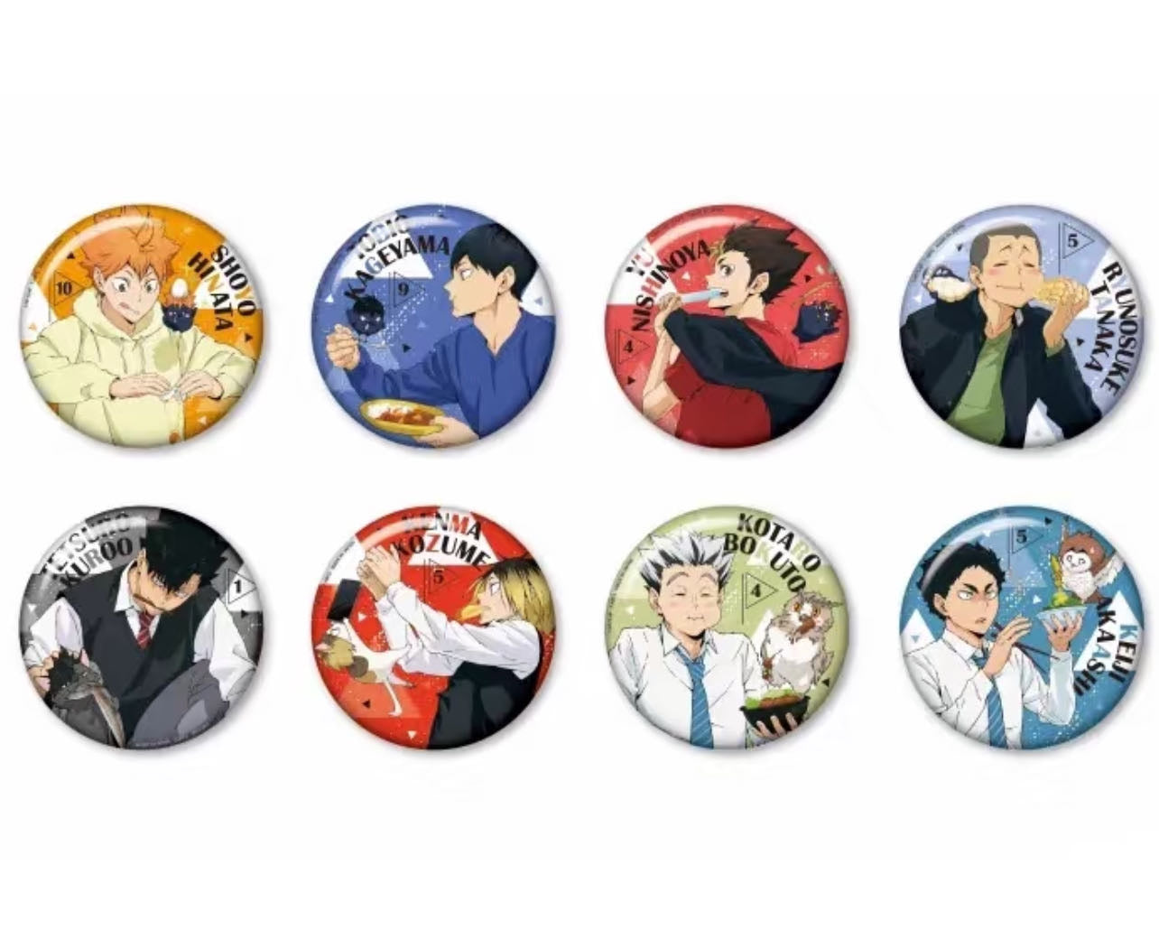 [Haikyuu!!] "Yummy" Can Badge Collection