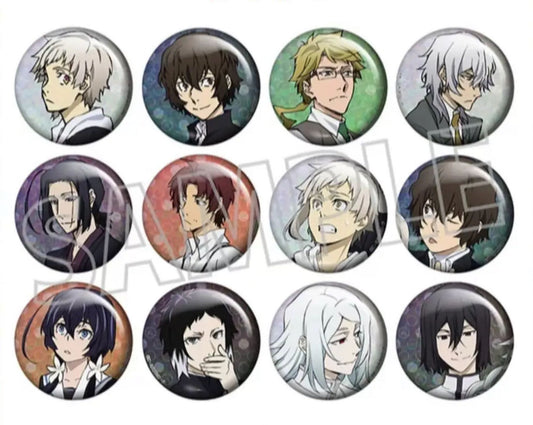 [Bungo Stray Dogs] School Edition 8th Anniversary Can Badge Collection B
