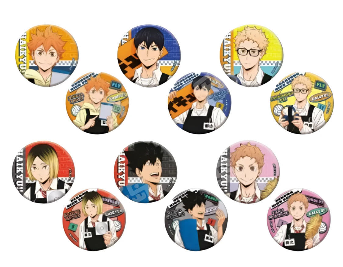 [Haikyuu!!] The Dumpster Battle Can Badge Collection