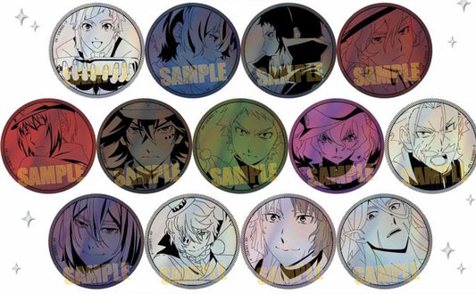 [Bungo Stray Dogs] Trading Holographic Can Badge Collection