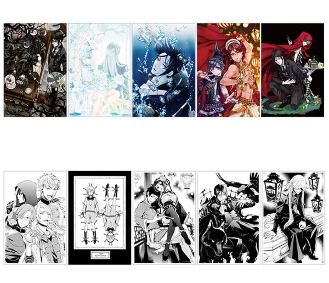 [Black Butler] Black Label Original Art Collectible Postcard Rich Black Vol.3