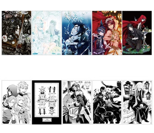 [Black Butler] Black Label Original Art Collectible Postcard Rich Black Vol.3