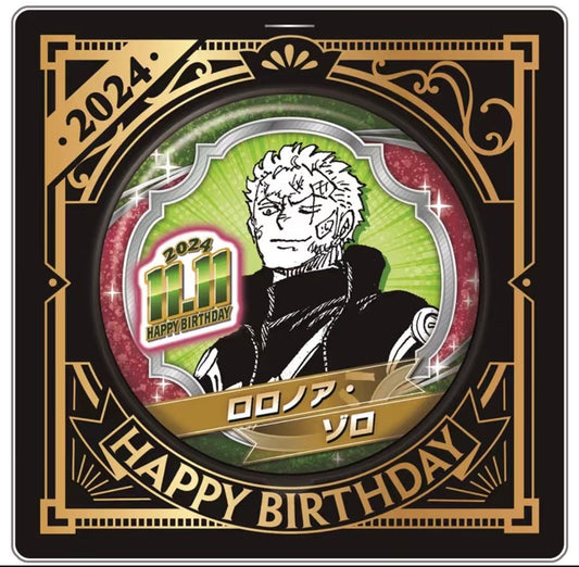 [One Piece] Roronoa Zoro 2024 Birthday Collectible Pin Badge