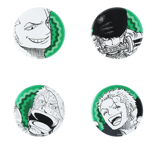 [One Piece] Collectible Pin Badge Set – Zoro Edition