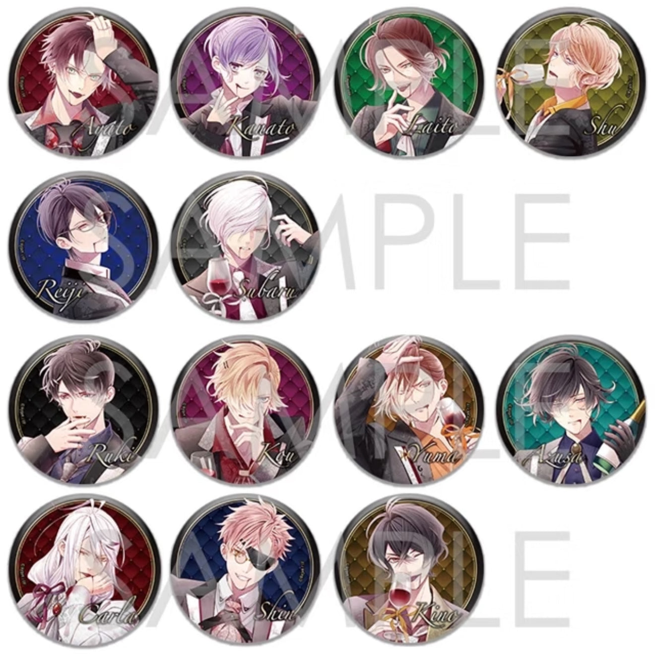 [Diabolik Lovers] "New Pandemonium Club" Collectible Can Badge