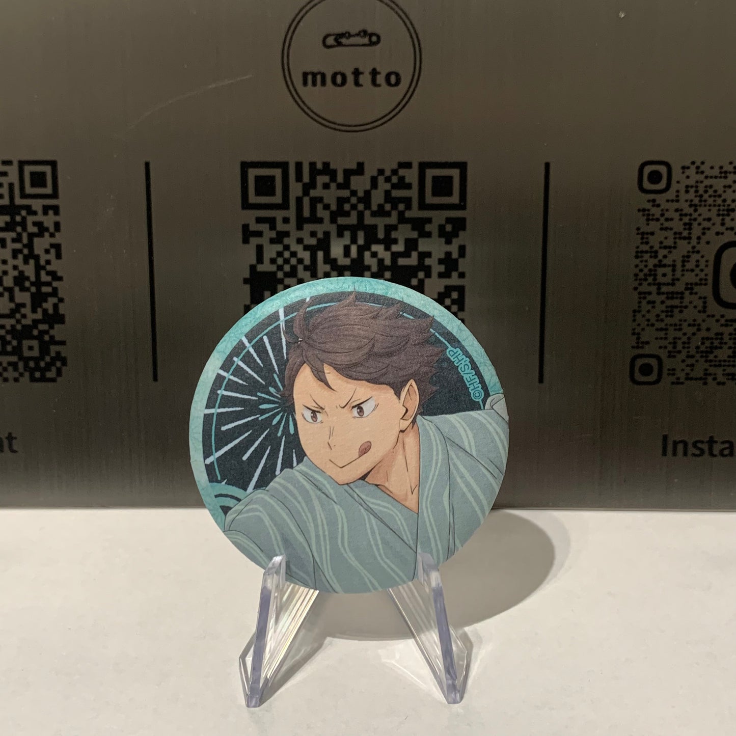 [Haikyuu!!]  Paper Washi-style Johsai/Nekoma Can Badge Collection