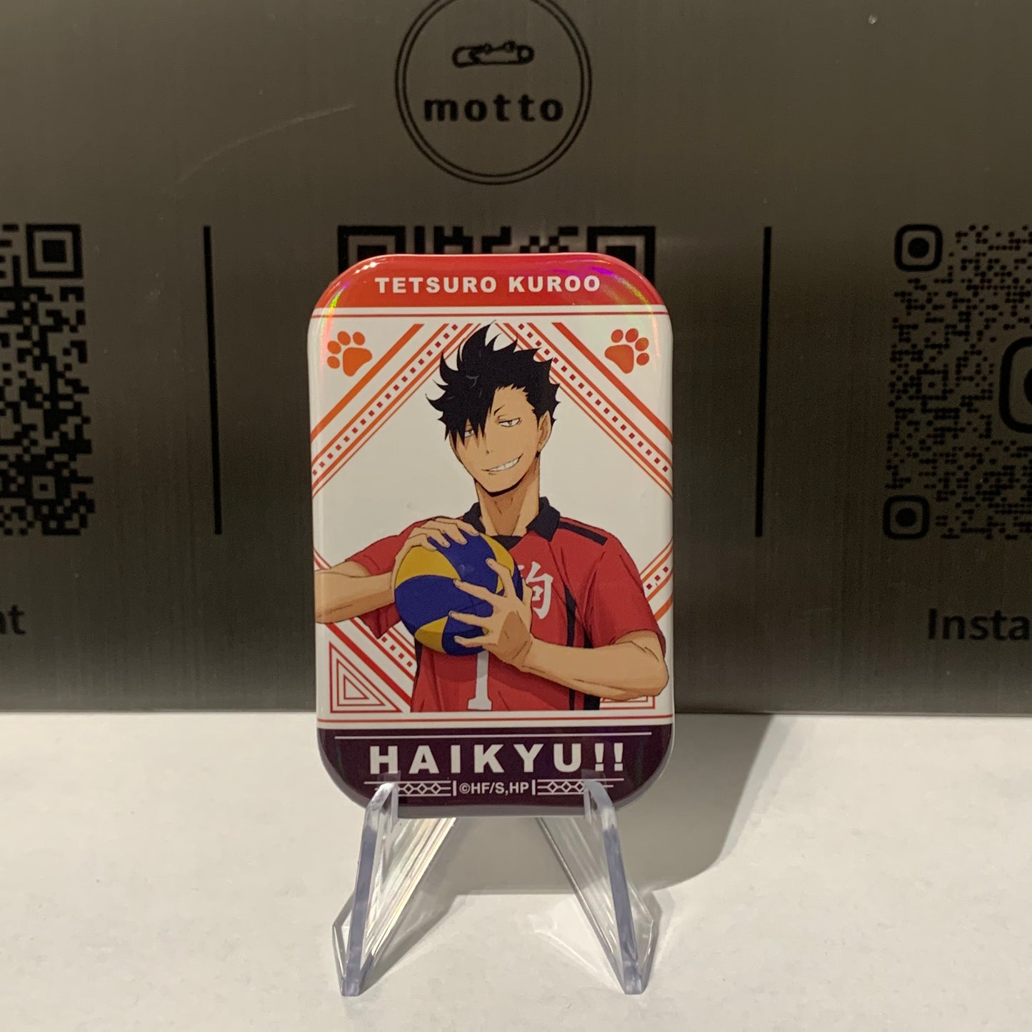 [Haikyuu!!] Holographic Square Can Badge Collection