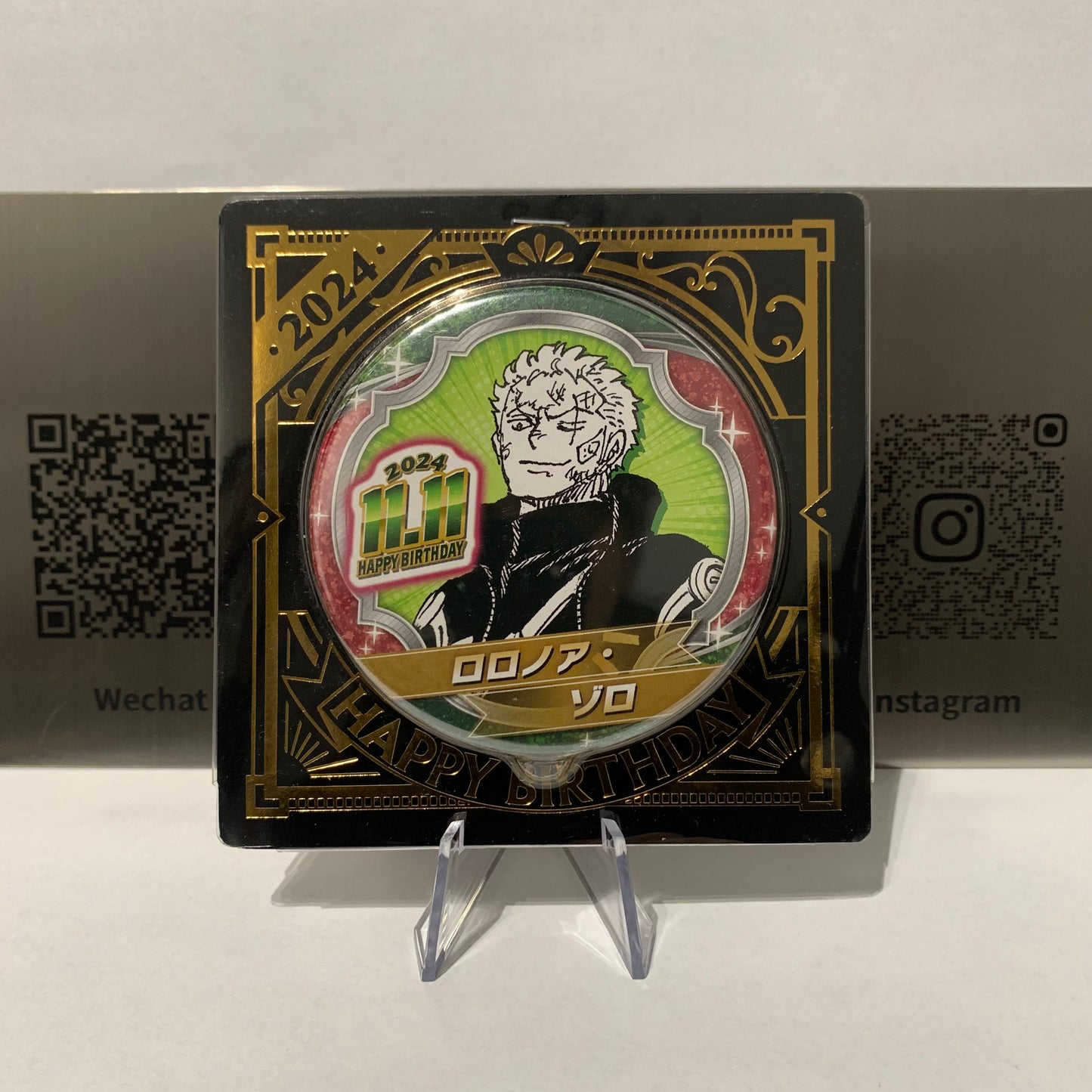 [One Piece] Roronoa Zoro 2024 Birthday Collectible Pin Badge