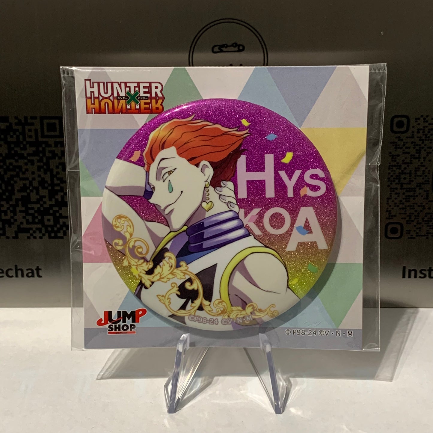 [HUNTER×HUNTER] Glitter Can Badge – Hisoka Morow [JUMP SHOP Exclusive]