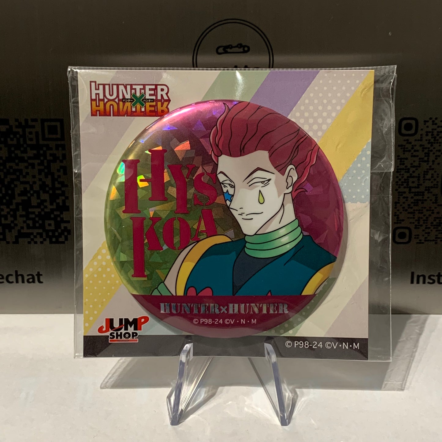 [HUNTER×HUNTER] Glitter Can Badge V.2 – Hisoka Morow [JUMP SHOP Exclusive]