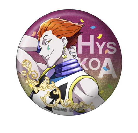 [HUNTER×HUNTER] Glitter Can Badge – Hisoka Morow [JUMP SHOP Exclusive]