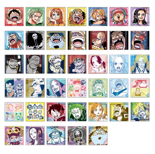 [ONE PIECE] Square Sticker Collection Series 1 (40 types in total / 4 randomly included)