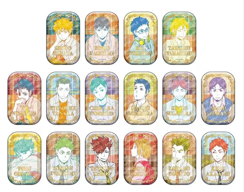 [Haikyuu!!] TO THE TOP Square Can Badge Seven Net Exclusive