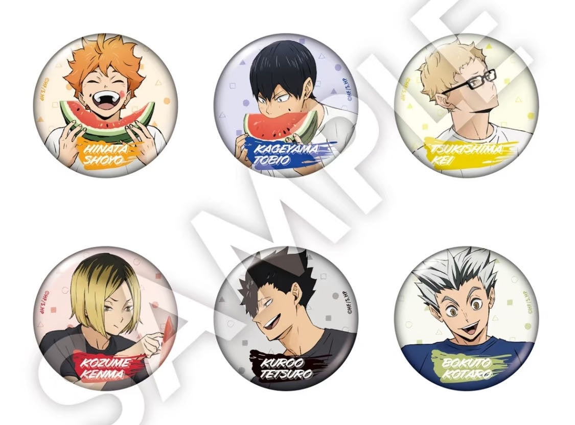 [Haikyuu!!] "Watermelon" Can Badge Collection